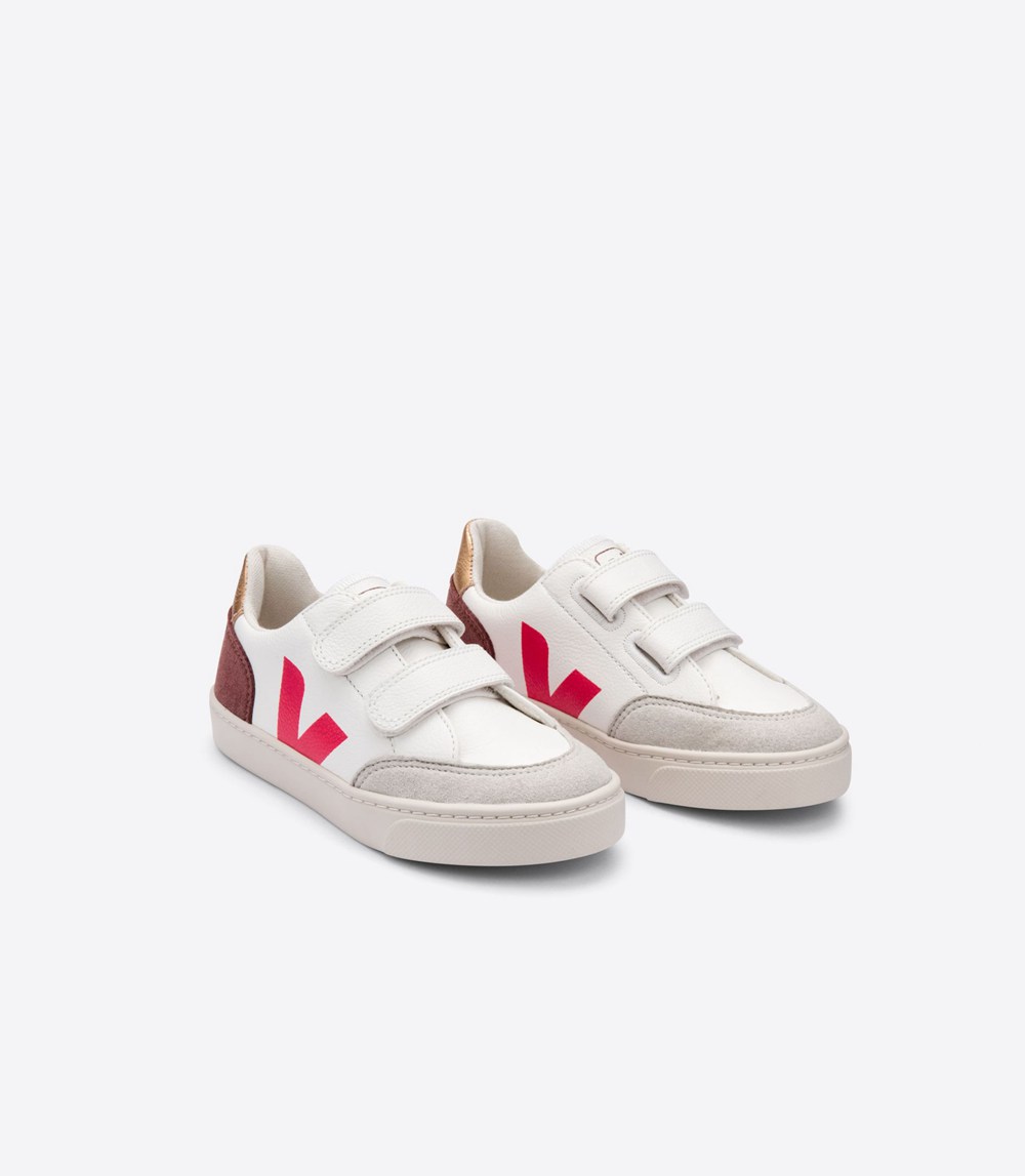 Veja Sneakers Kids - V-12 Velcro Chromefree - White - 1260EOFJN